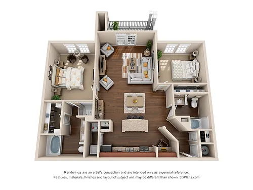 Floor plan The Pebble Beach B3