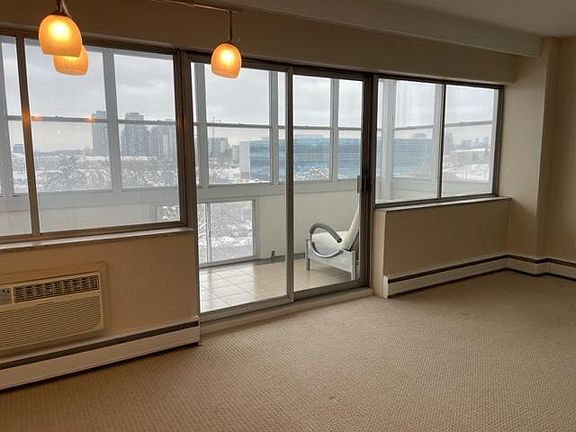 Sliding doors to enclosed balcony