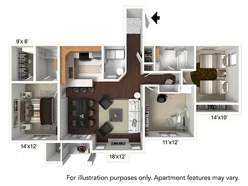 Floor plan D1 Plan*