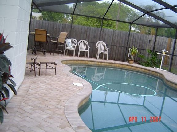 screened in pool