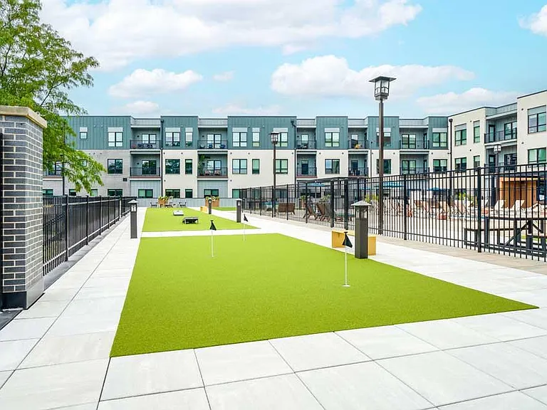 Enjoy a quiet moment perfecting your short game on our courtyard putting green..