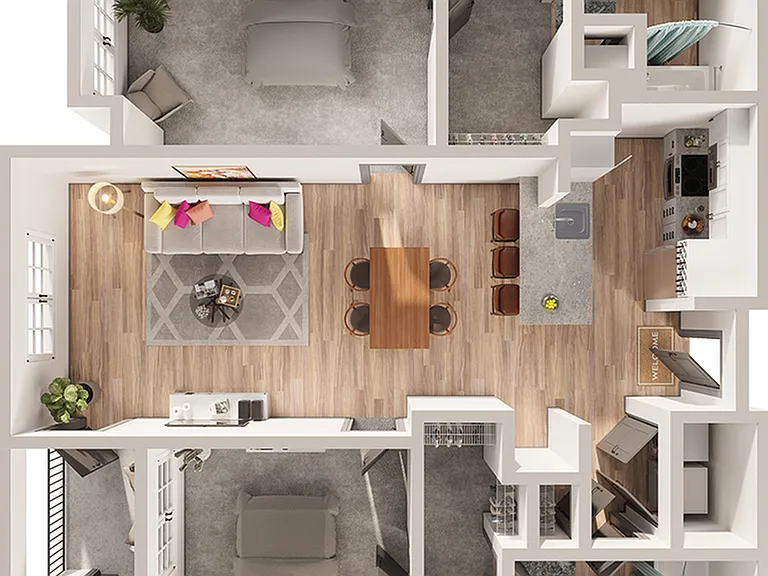 Wesley Village - B3 Floor Plan Wesley Village - B3 Floor Plan
