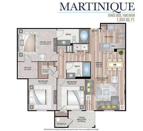 Floor plan Martinique
