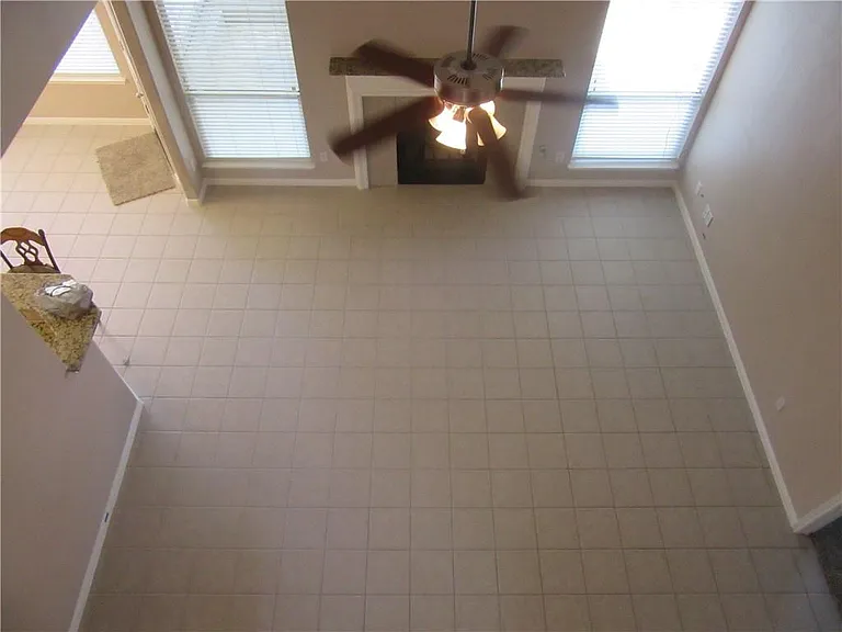 living room from second floor