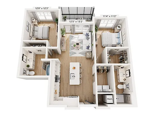 Floor plan B2