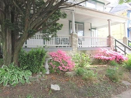 Landscaping in front of rental property