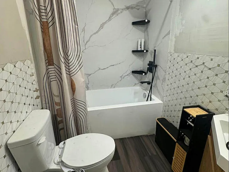 New restroom look. still working on last touches.