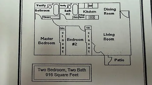Floor plan 2 bedroom