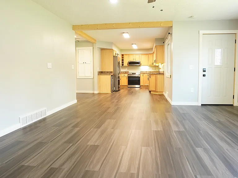 Living Room into Kitchen