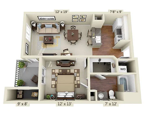Floor plan Plan A1B/A1C