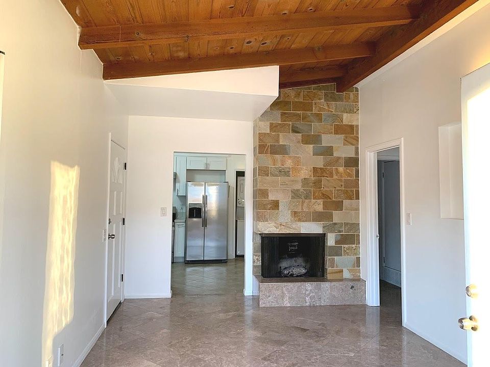 Gas fireplace in living room.