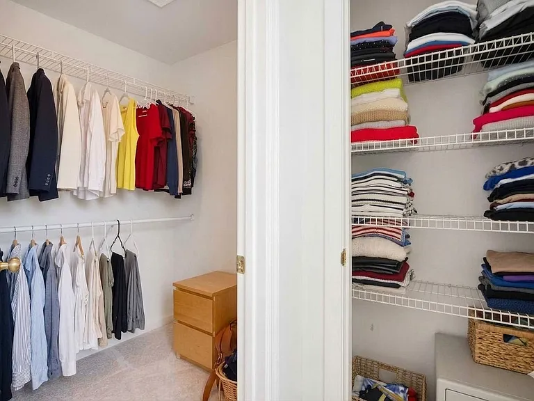 Walk-in closet and extra closet