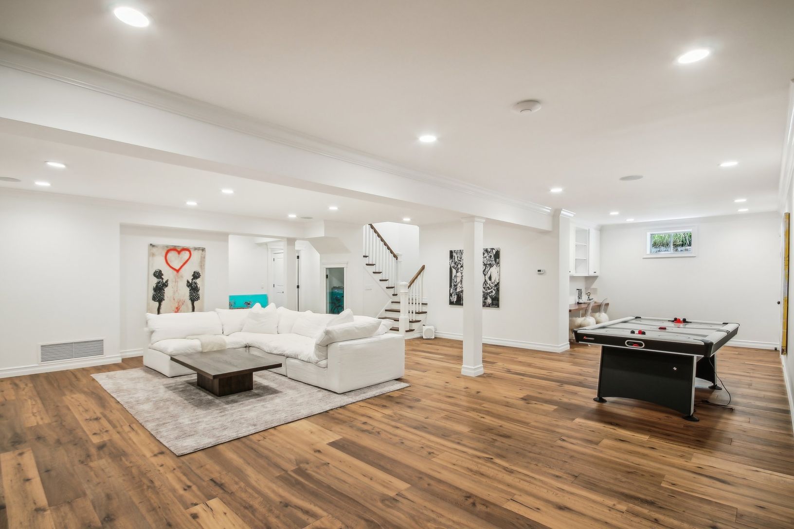 media and game room