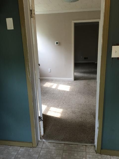 Looking from the mudroom into the living room.