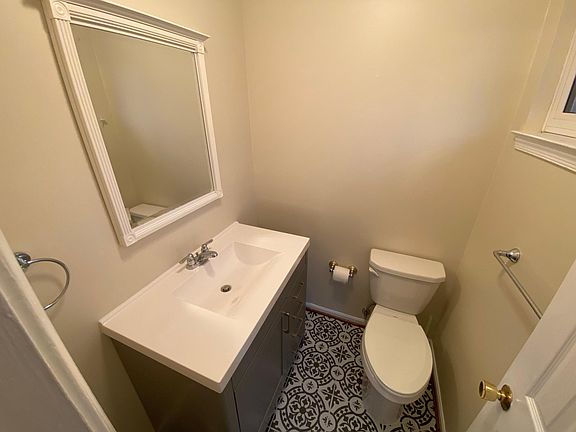 First floor powder room