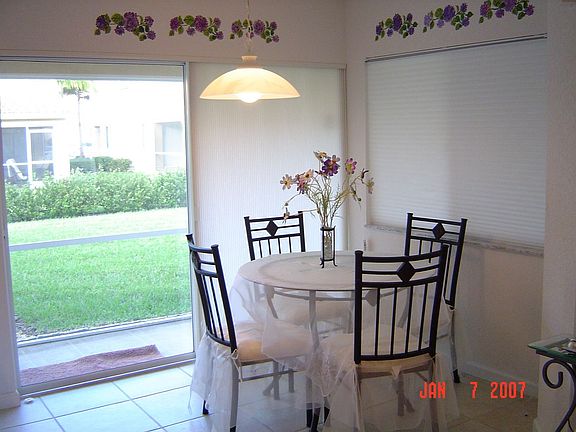 Dining area enclosed patio