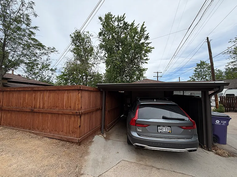 Carport parking space