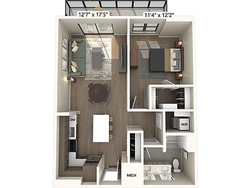 Floor plan A07A-Scheme3