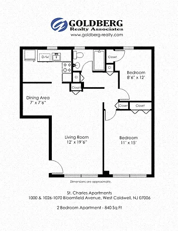 Floor plan Two Bedroom