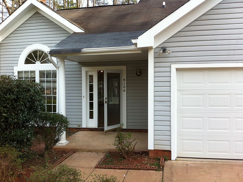 Front door with two car garage