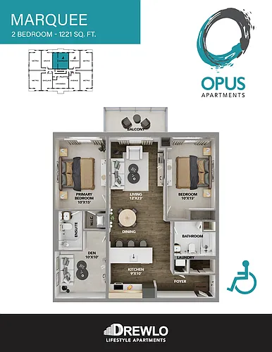 Floor plan 405