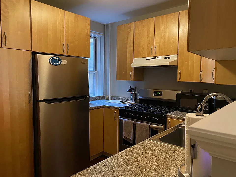 Kitchen With Window and Storage