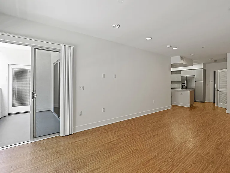 Open-Concept Kitchen, Living Room, and Patio