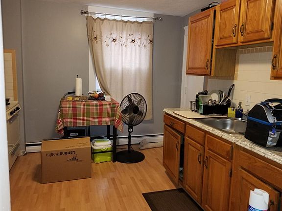 Newly renovated kitchen with new countertops