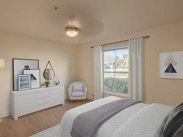 Bedroom with Hard Surface Flooring