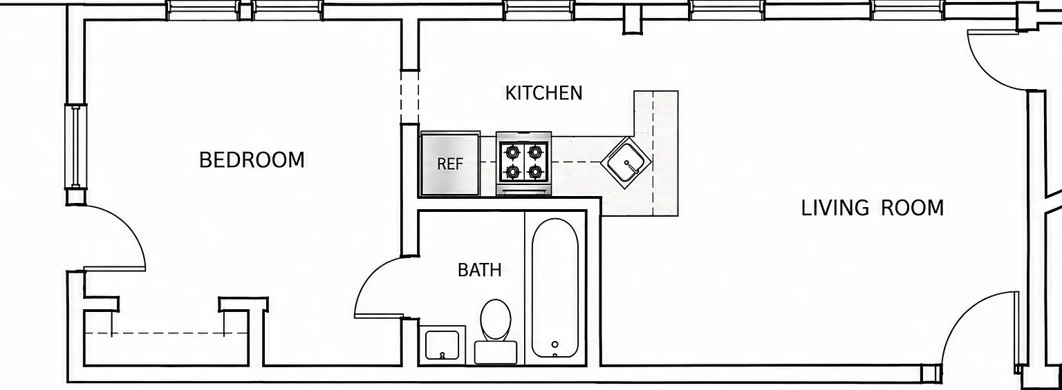 1 bed, 600 sqft, $1,495 — Photo 3