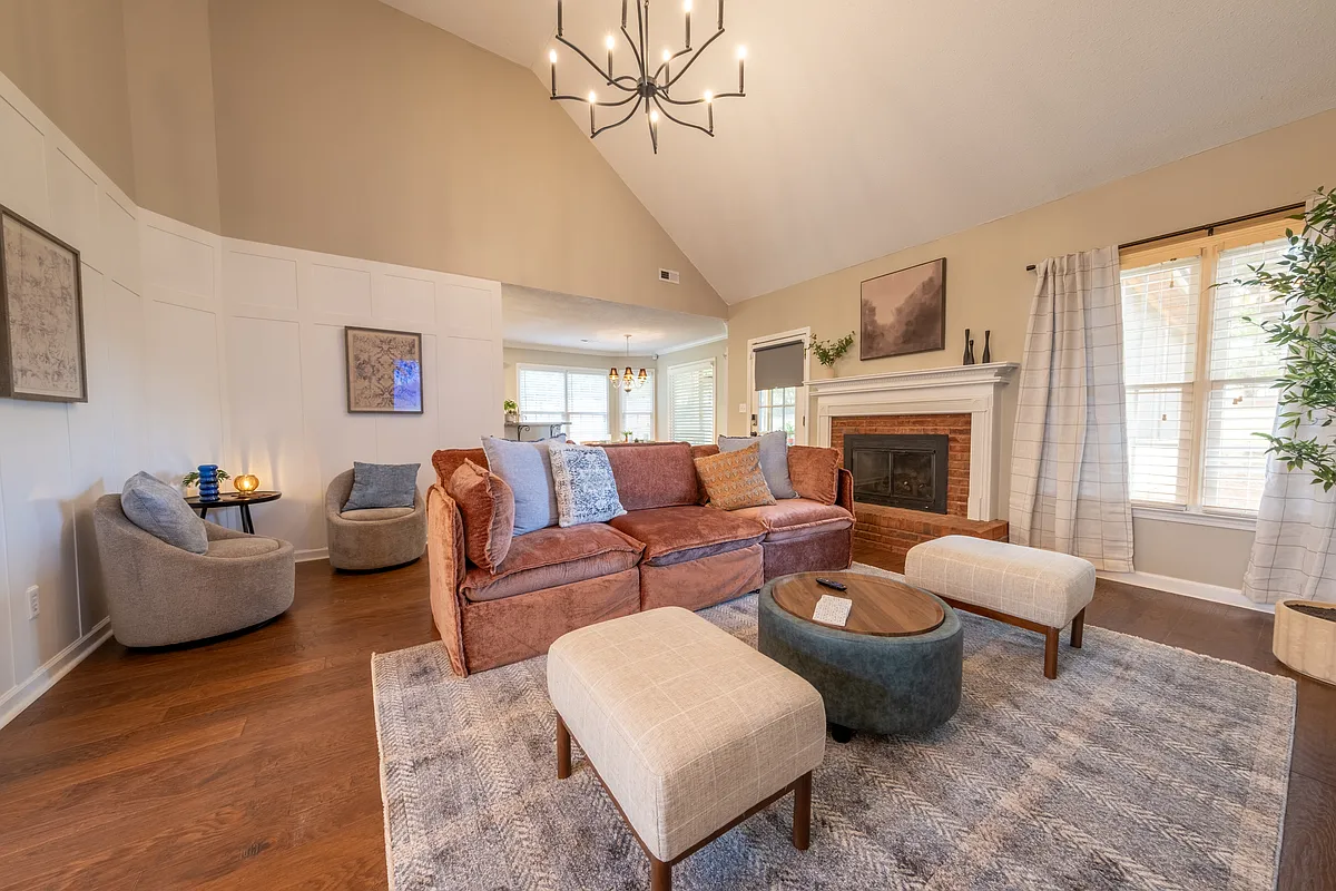 Living Room with Smart TV - 110 Bailey Ct
