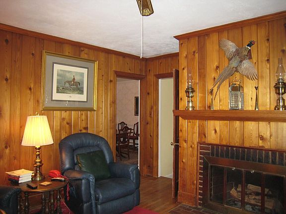 Family room with fireplace