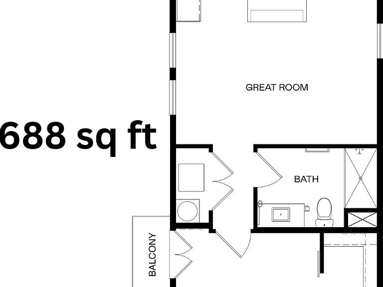 Agave - Private Balcony 688 sq ft Agave - Private Balcony 688 sq ft