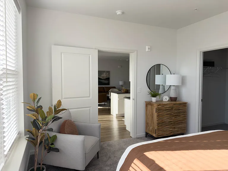 A roomy master bedroom