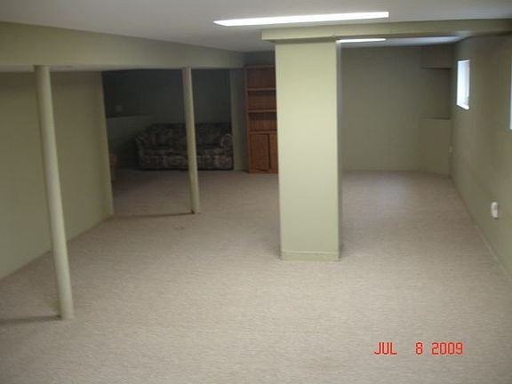 Full Finished Basement - carpet 1 year old 