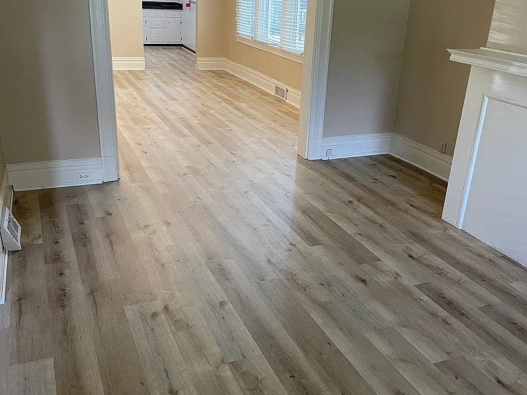 living room looking into dining room