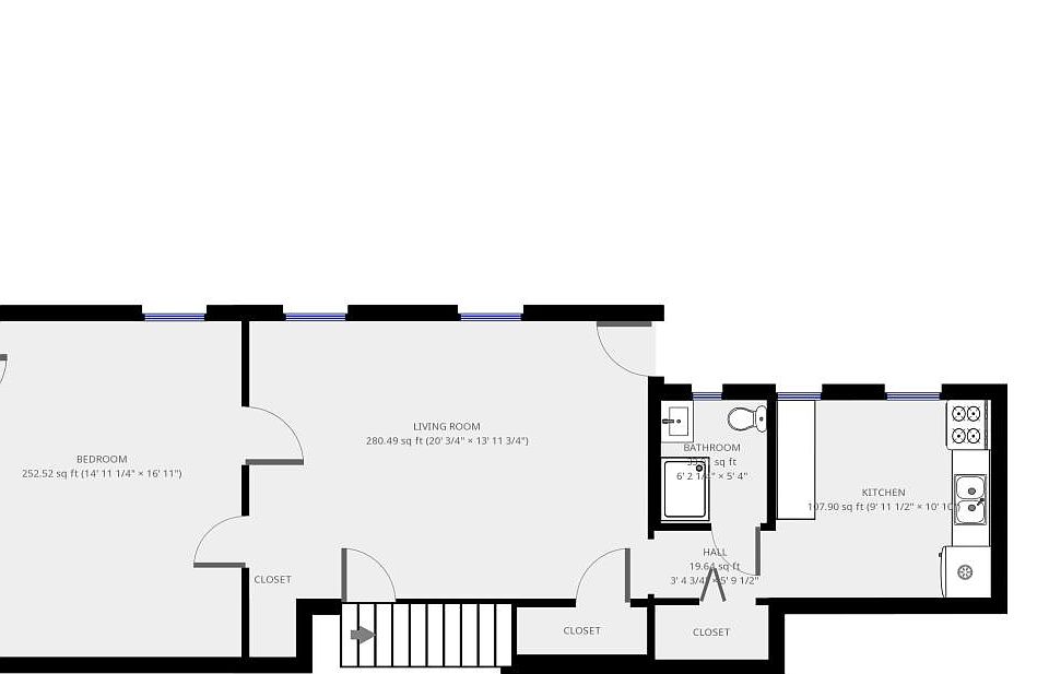 Apt. 1 Ground Floor FloorPlan