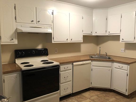 Kitchen with wood-like flooring