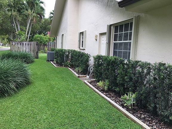 Well manicured landscape