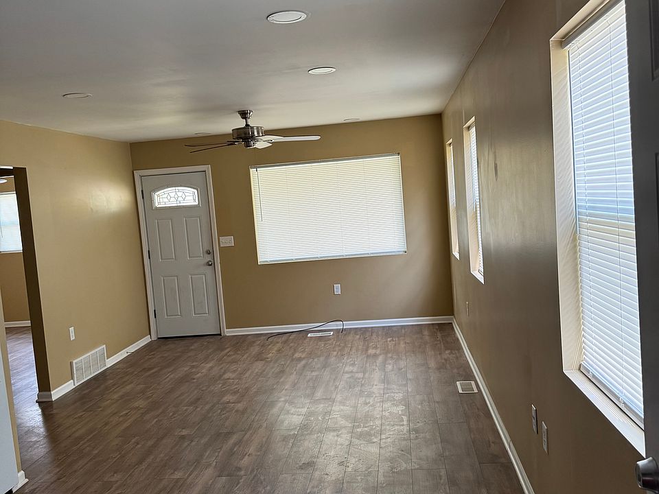 View of living room from kitchen space