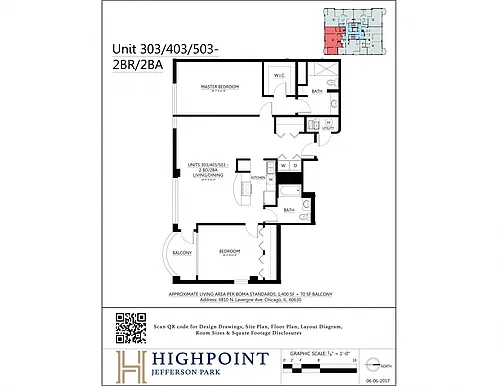 Floor plan 2 Bed 2 Bath