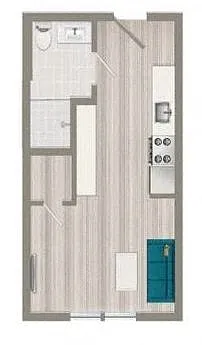 Floor plan Studio Flat