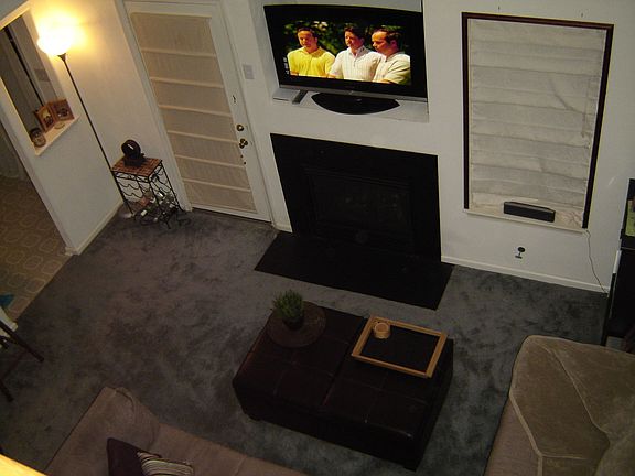 Living room view from loft