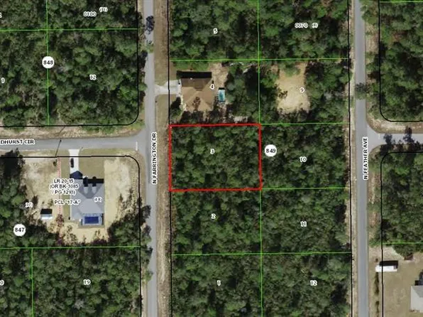 8521 N FARRINGTON DRIVE LOT 00300, CITRUS SPRINGS, FL 34433