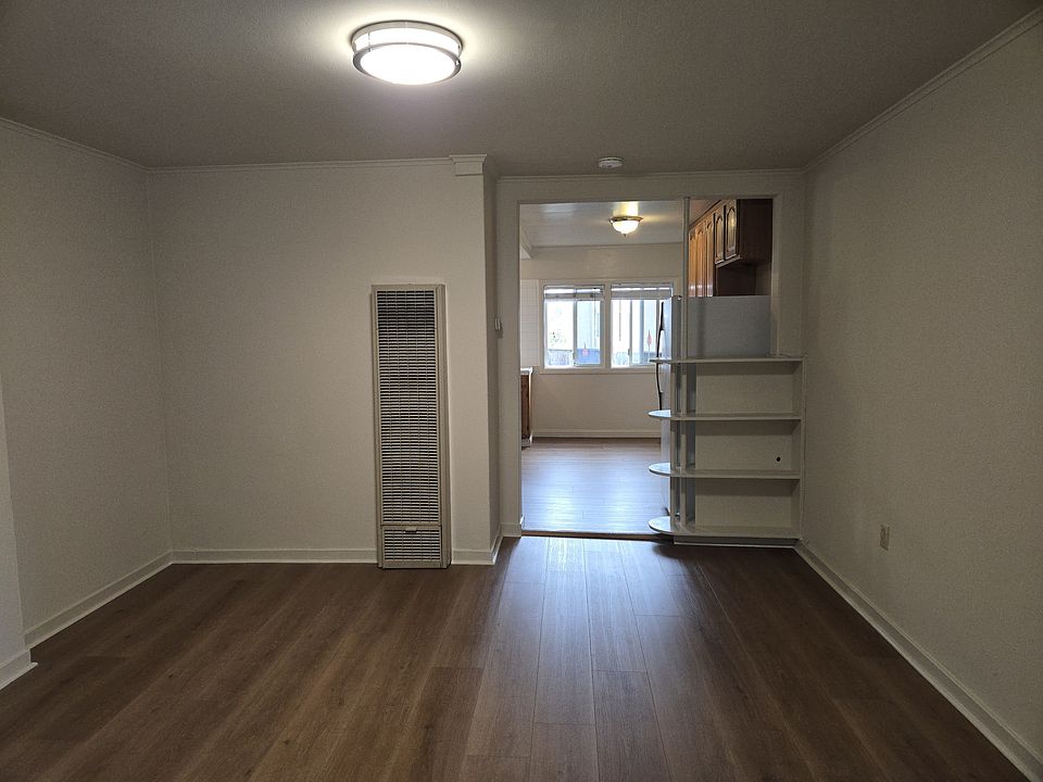 view from front door of living room