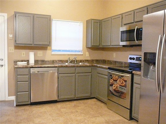 Kitchen with all new stainless steel appliances