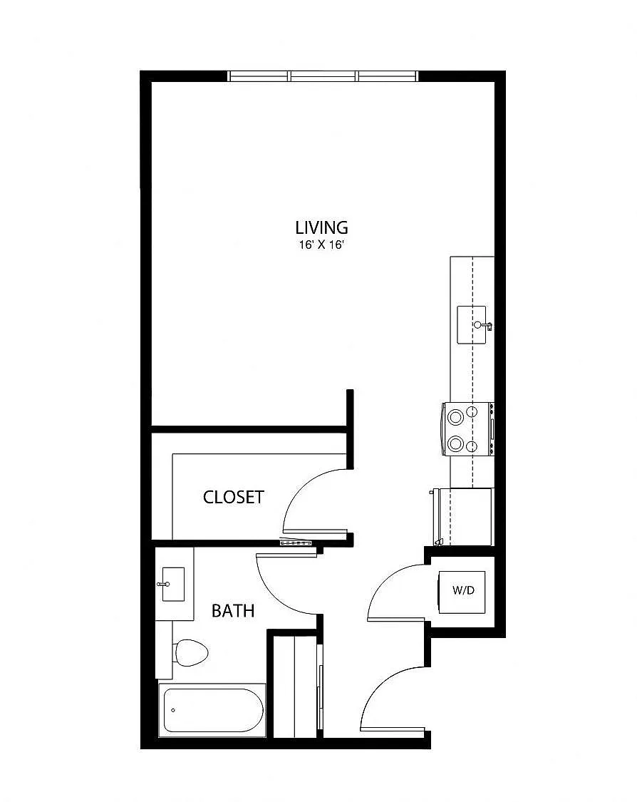 Floor plan Studio A4