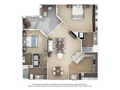 Floor plan 2C