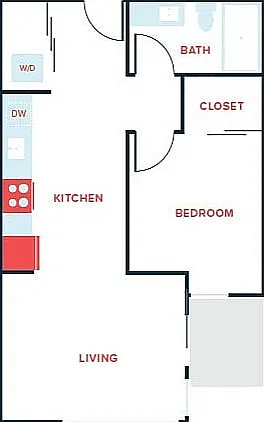 1 Bed, 1 Bath - Apt D (Income Qualified) 1 Bed, 1 Bath - Apt D (Income Qualified)