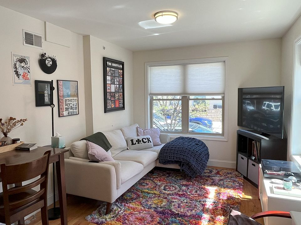 Furnished living room, looking East